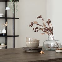 Veini tammi lankkupöytä 140x90 cm savutammi/musta