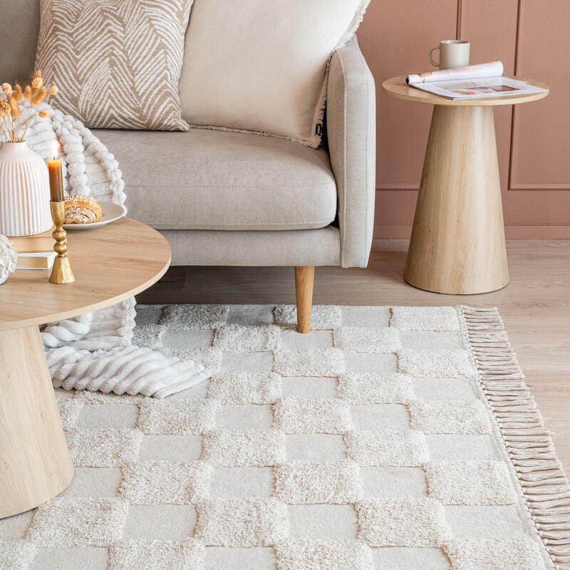 Korte matto 16x230 cm luonnonvalkoinen