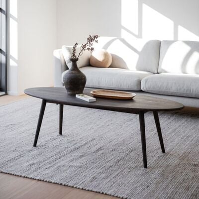 Rowico Home Tompkins ovaali sohvapöytä 150x60 cm valkoöljytty tammi