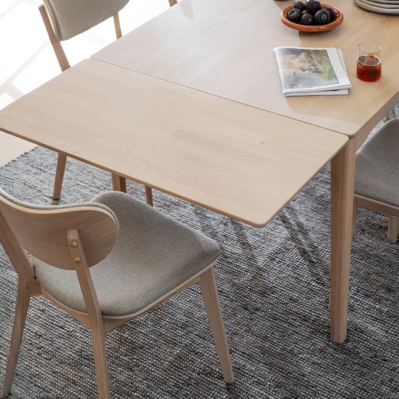 Rowico Home Markham ruokapöydän jatkolevy 45x90 cm valkoöljytty tammi