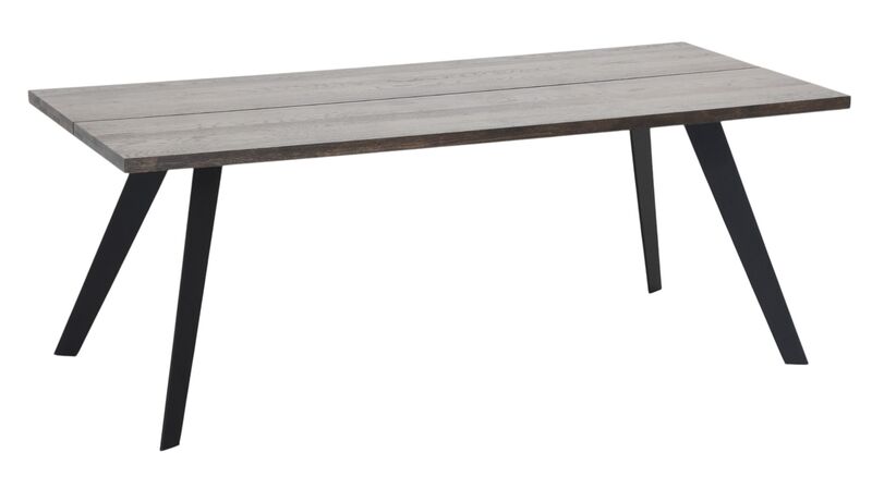 Sling tammi lankkupöytä 195x90 cm savutammi/musta