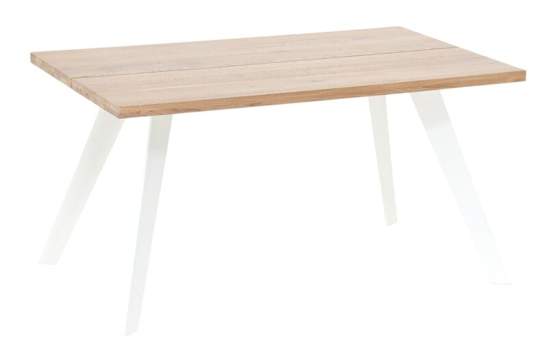 Sling tammi lankkupöytä 140x90 cm lakattu tammi/valkoinen