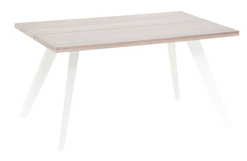 Sling tammi lankkupöytä 140x90 cm valkolakattu tammi/valkoinen