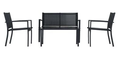 Ateena sohvaryhmä musta