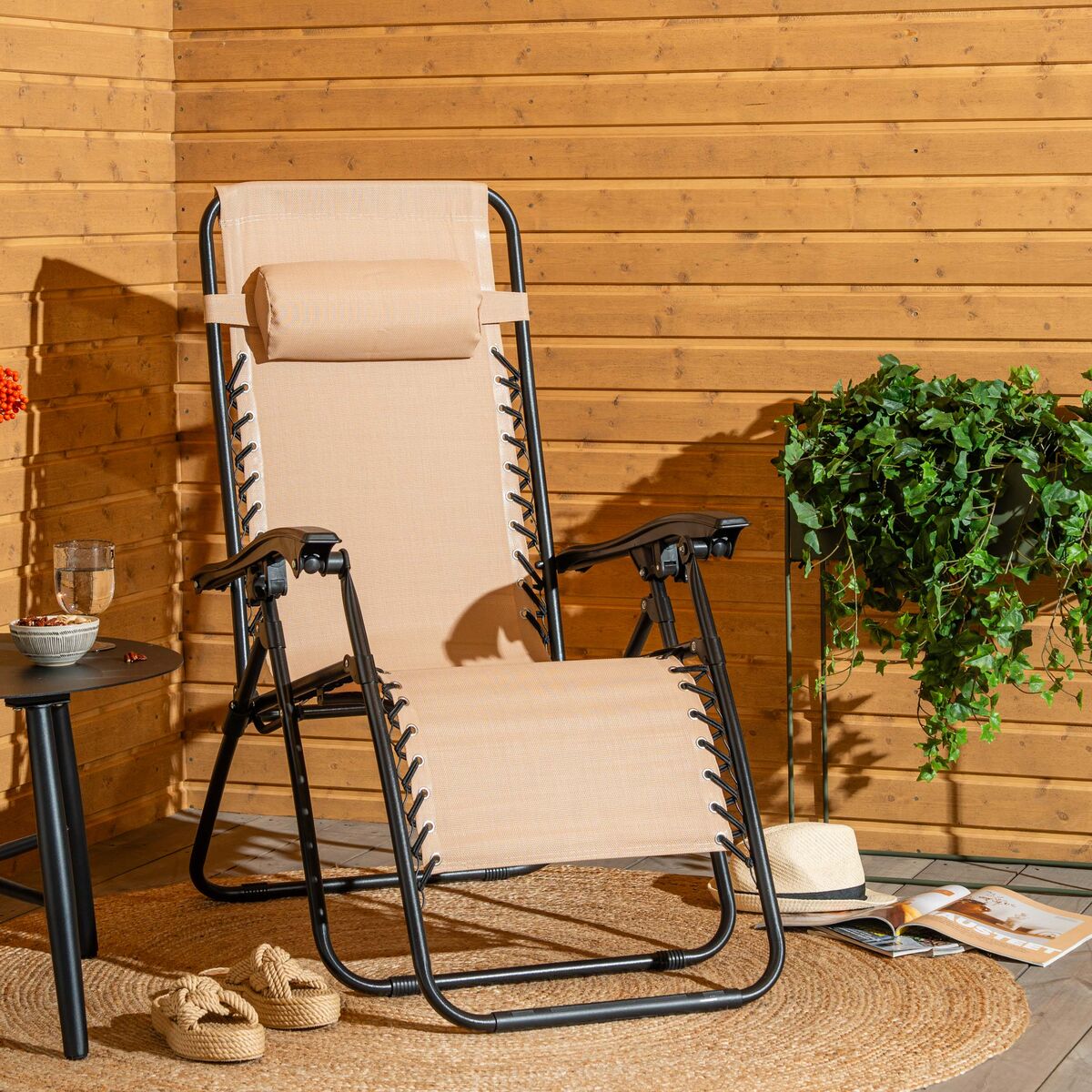 Texas aurinkotuoli beige