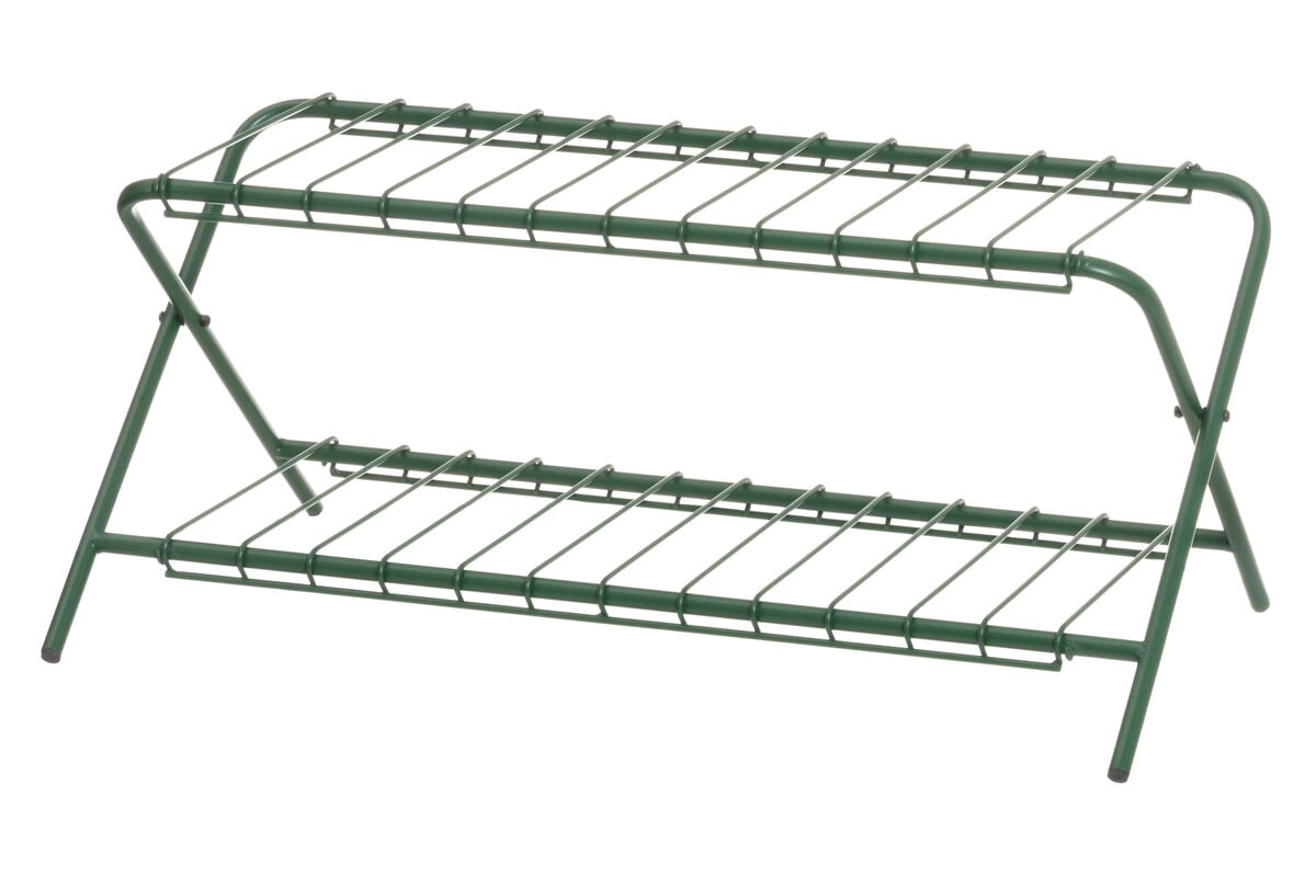 4Living Flip kenkäteline 70x28x31 cm tummanvihreä
