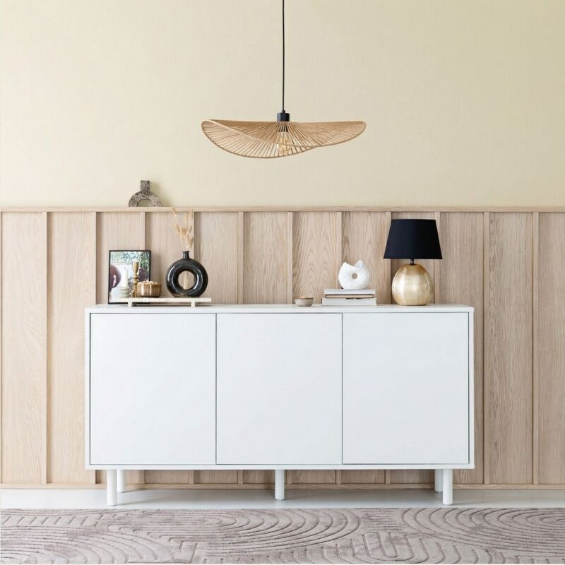 Kokoa senkki 150/3 valkoinen push open, taika jaloilla