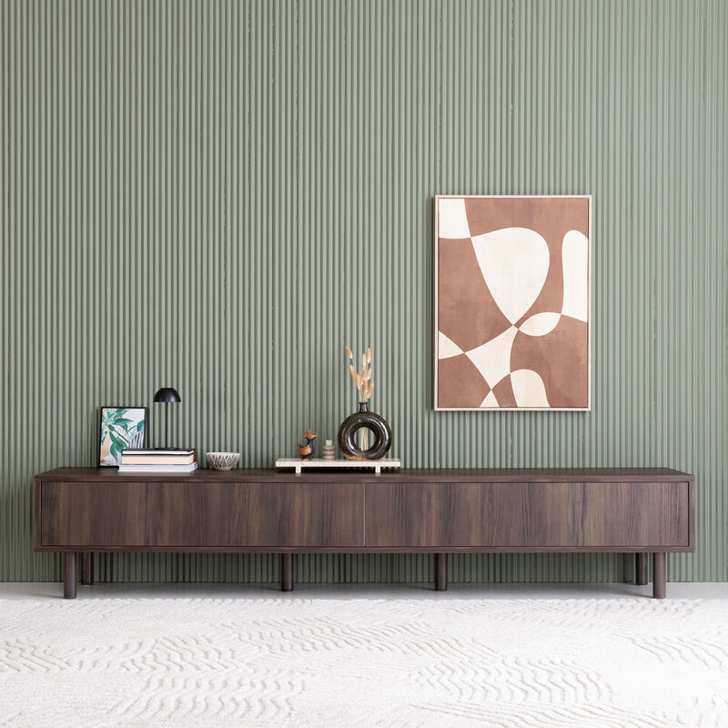 Kokoa tv-taso 200 tumma tammi push open, taika jaloilla