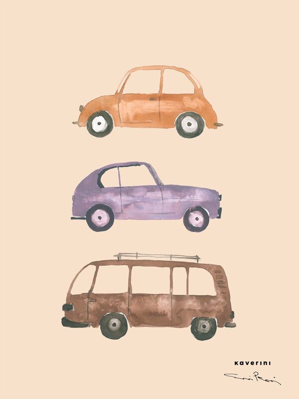 Kaverini Autot juliste 30x40 cm