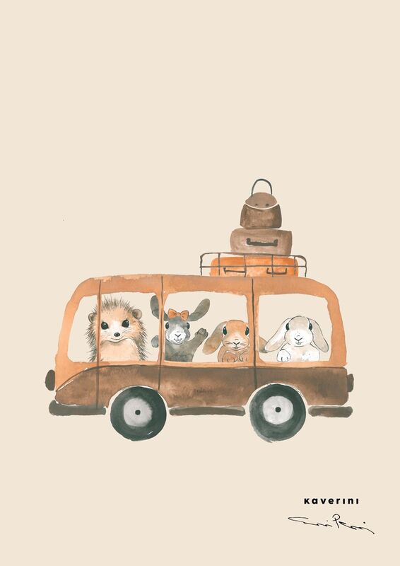 Kaverini Bussi juliste 30x40 cm