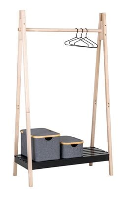 House Nordic Torino vaateteline musta/luonnonväri