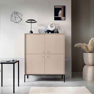 Fine kaappi 4-ovella beige, asiakaspalautus