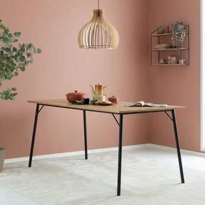 Peru ruokapöytä 170x80 cm tammi/musta