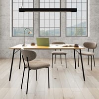 Peru ruokapöytä 170x80 cm tammi/musta