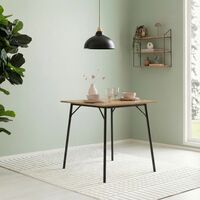 Peru ruokapöytä 70x70 cm tammi/musta