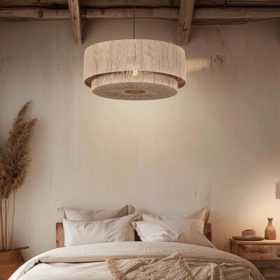 Trio Smilla riippuvalaisin Ø60 cm luonnonväri