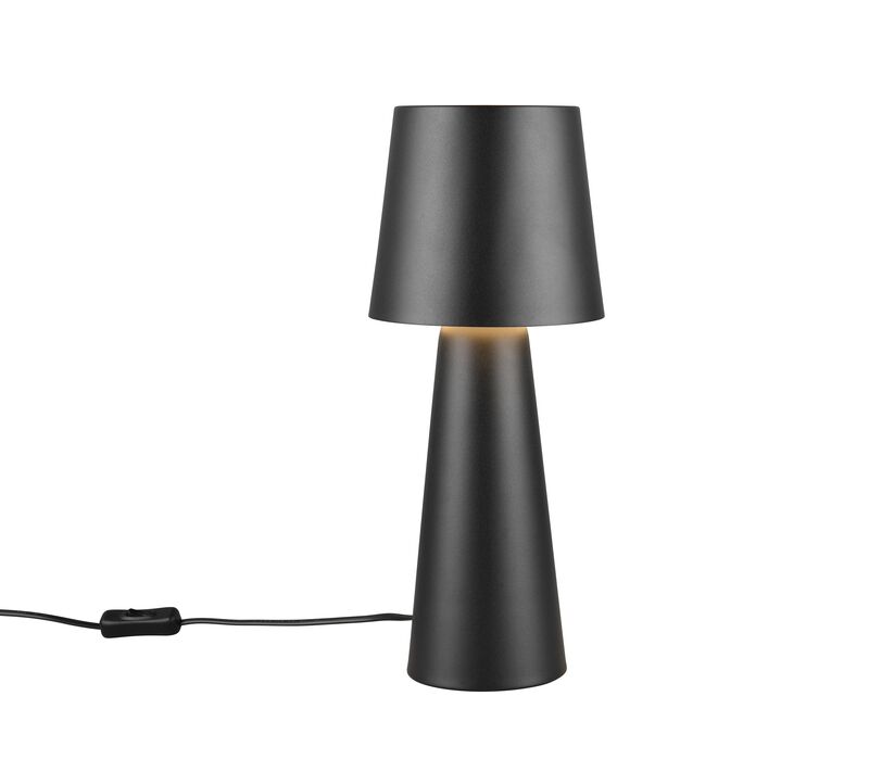 Trio Nubian pöytävalaisin E27 mattamusta