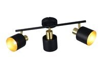 Trio Eva spottivalaisin 3-os E14 musta/kulta