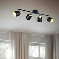 Trio Eva spottivalaisin 4-os E14 musta/kulta