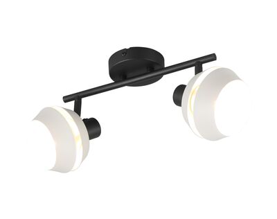 Trio Isla spotti-/seinävalaisin 2-osainen harmaa/mattamusta