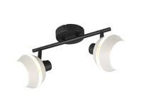 Trio Isla spotti-/seinävalaisin 2-osainen harmaa/mattamusta