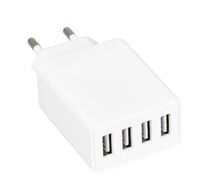 Trio USB-laturi valkoinen