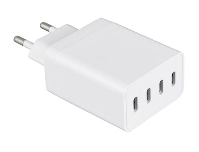 Trio USB-C-laturi valkoinen