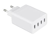 Trio USB-C-laturi valkoinen