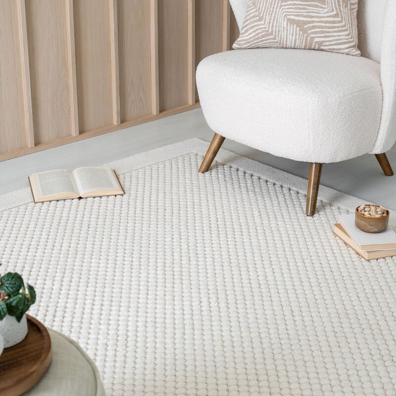 Pilvi nukkamatto valkoinen