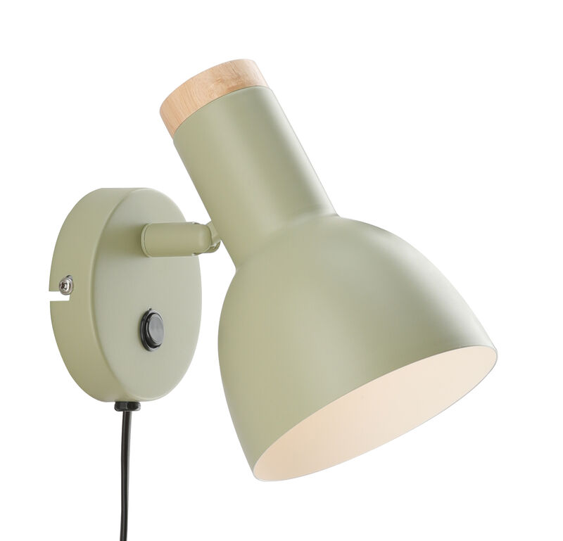 Kumpu seinävalaisin vihreä