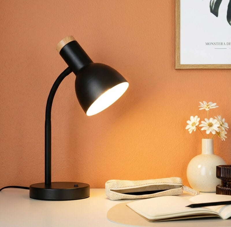 Kumpu pöytävalaisin musta