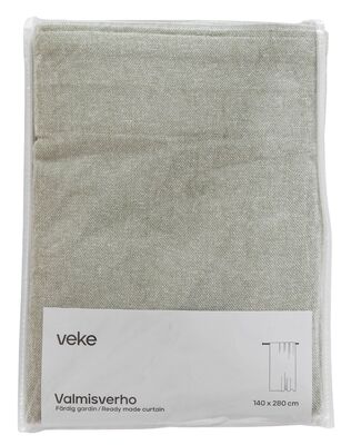 Pehmo sivuverho 140x280 cm vaalea oliivi