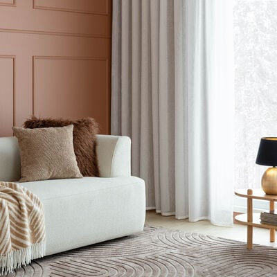 Salmiakki sivuverho 140x280 cm valkoinen