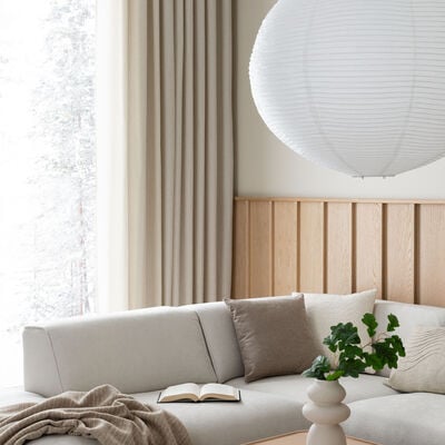 Pehmo sivuverho 140x280 cm vaalea beige