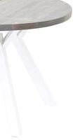 Lana pyöreä jatkettava ruokapöytä Ø115-160 cm savunharmaa/valkoinen