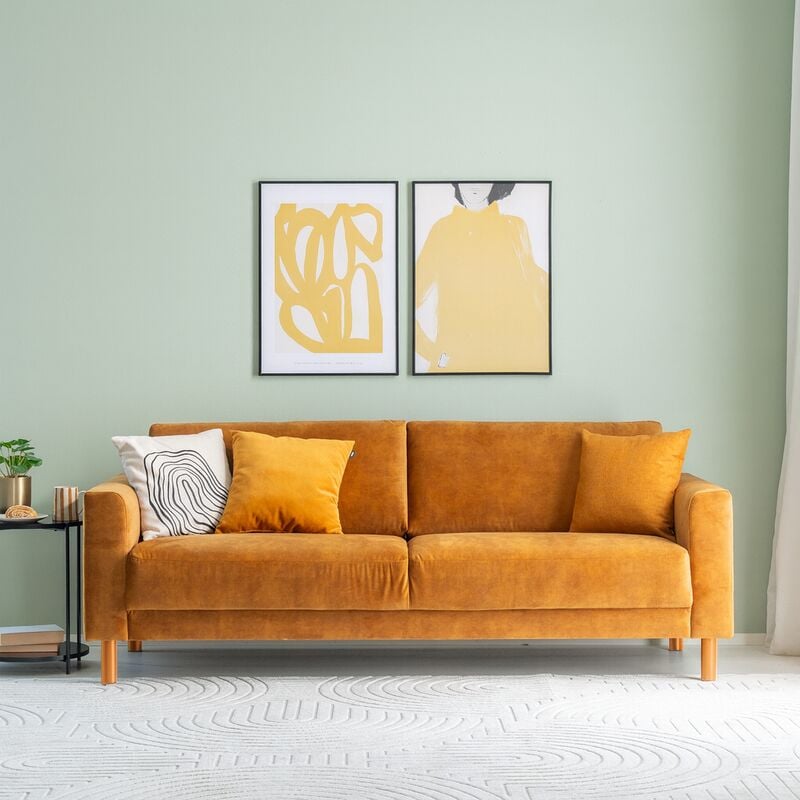 Joki 3-istuttava sohva kulta Adore 132, tammijalat