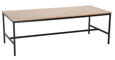 Have ruokapöytä 220x95 cm antiikkipetsattu/musta