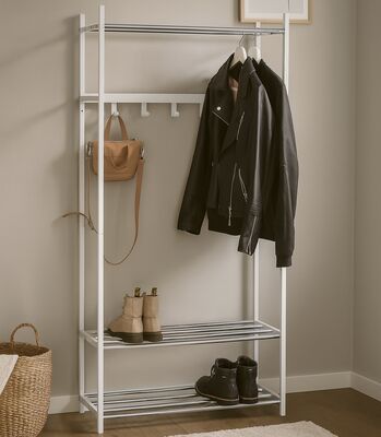 Lidia vaatenaulakko musta/kromi