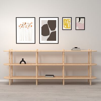 Askel avohylly 230x35x86 cm hiekka, asiakaspalautus