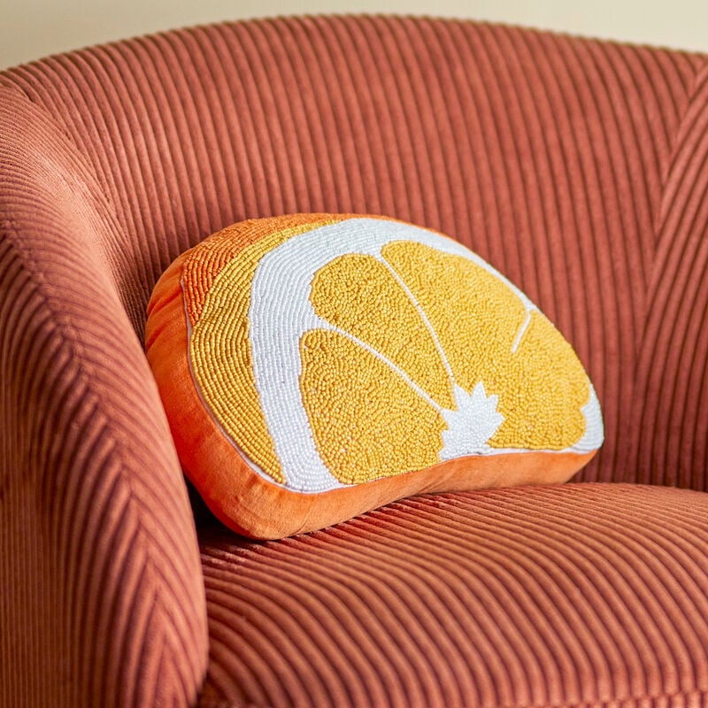 Bloomingville Navelina koristetyyny 23x38 cm keltainen