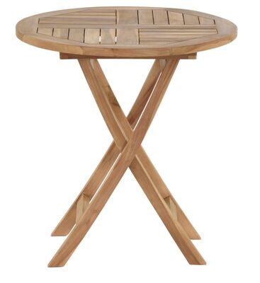 House Nordic Oviedo pyöreä tiikki puutarhapöytä Ø70 cm