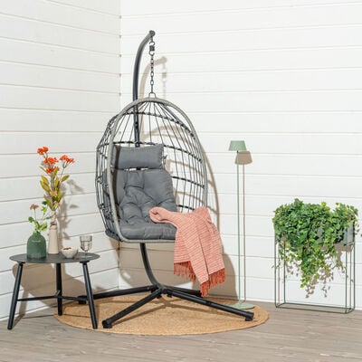 Vivano Rocco riipputuoli telineellä musta/harmaa