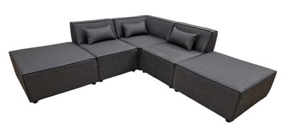 Moduuli iso avokulmasohva antrasiitti(kuvausmalli)