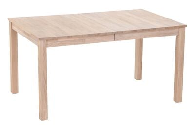 Scandic tammi ruokapöytä jatkettava 140+40x90 cm valkolakattu tammi