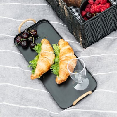 Maku tarjotin 43x17 cm musta/beige