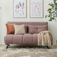 Helmi 2-istuttava vuodesohva vaaleanpunainen 61 City