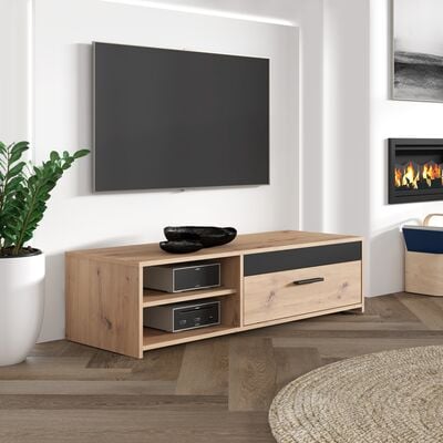 Start tv-taso 120x42x32 cm tammi/musta