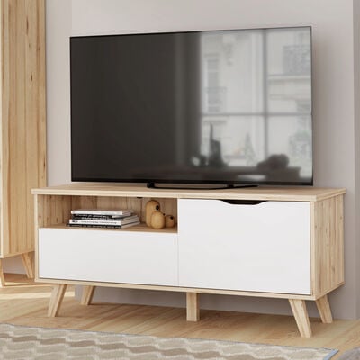 Borg tv-taso 125 tammi/valkoinen