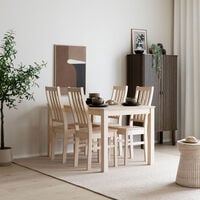 Scandic-Niklas 4-hengen ruokailuryhmä valkolakattu