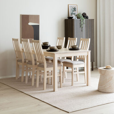 Scandic-Niklas 6-hengen ruokailuryhmä valkolakattu